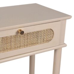 Alternative view of Consolle 2 Cassetti Nolita SEMA Design – Greige e Rattan Naturale (90x30x75 cm)