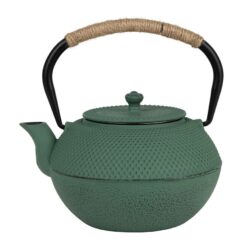Teiera in Ghisa SEMA Design Picot Smeraldo da 1,2 Litri con Manico in Corda e Filtro
